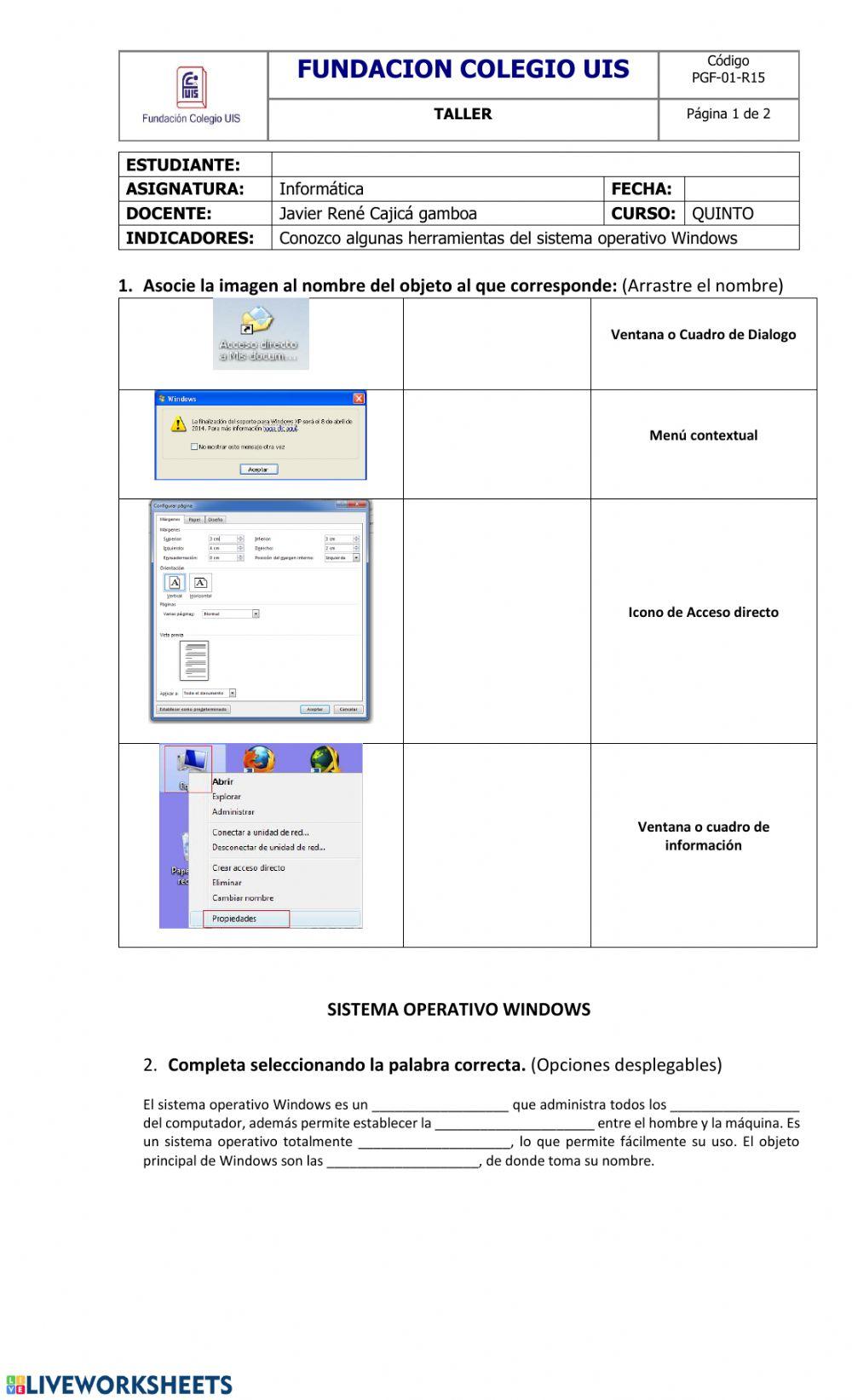Sistema operativo windows