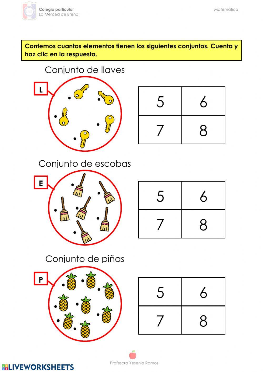 Los conjuntos - adaptado