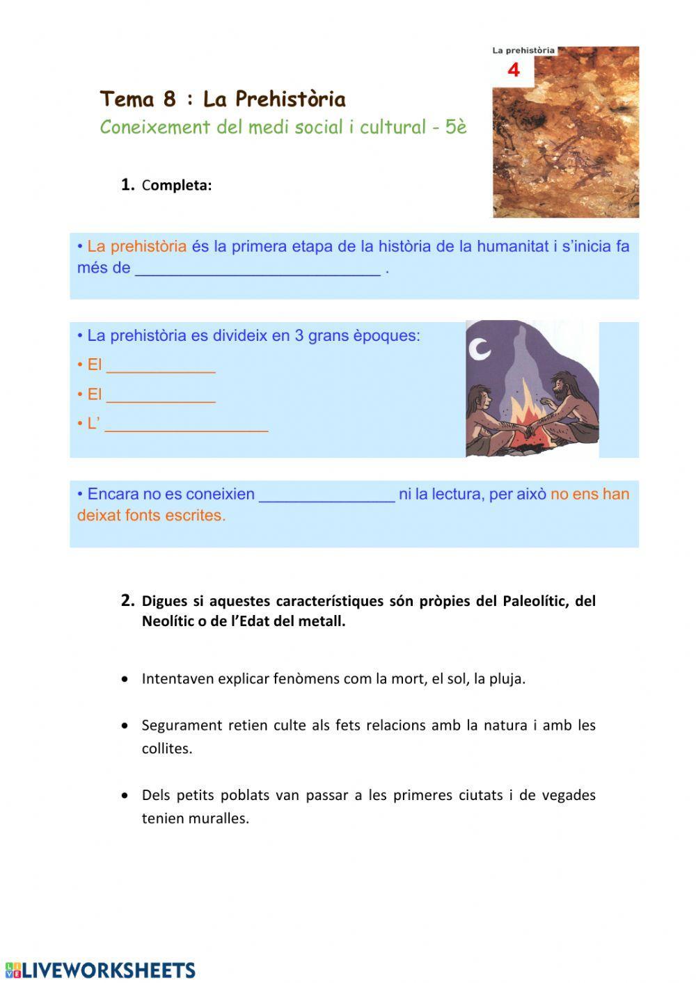 La prehistòria-Tema8-Medi5è