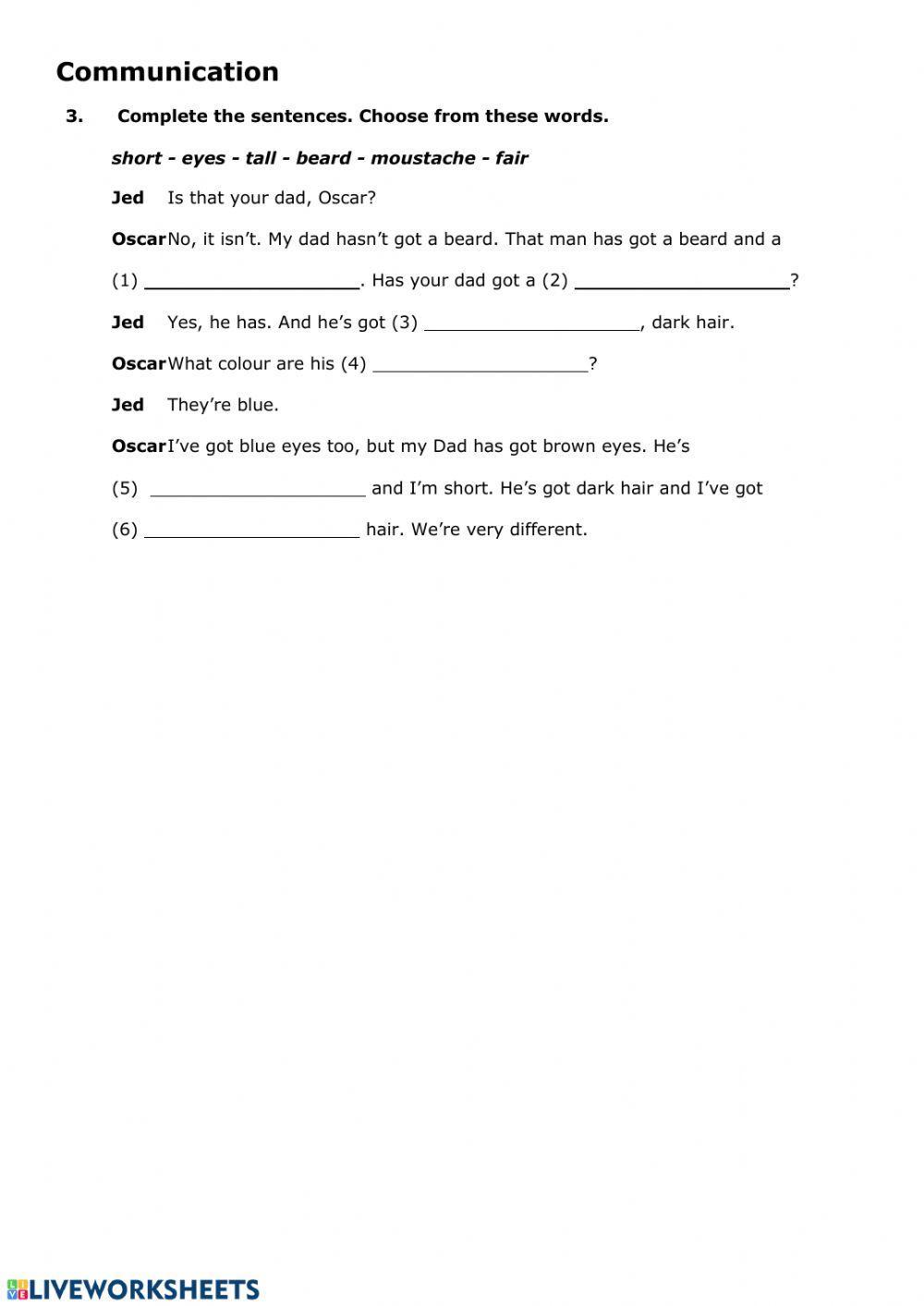 Project 1 unit 6  describing people