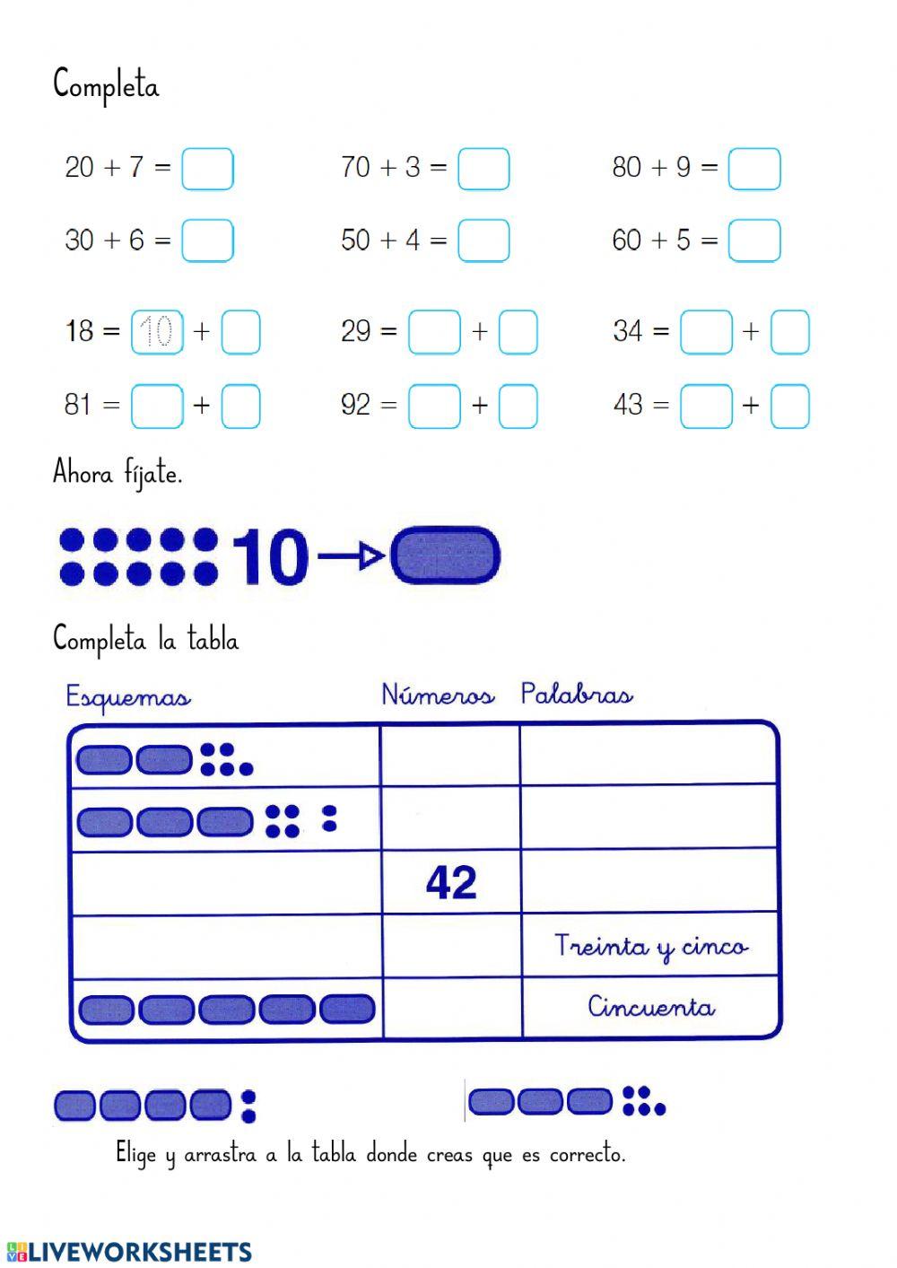 Decenas y unidades 1