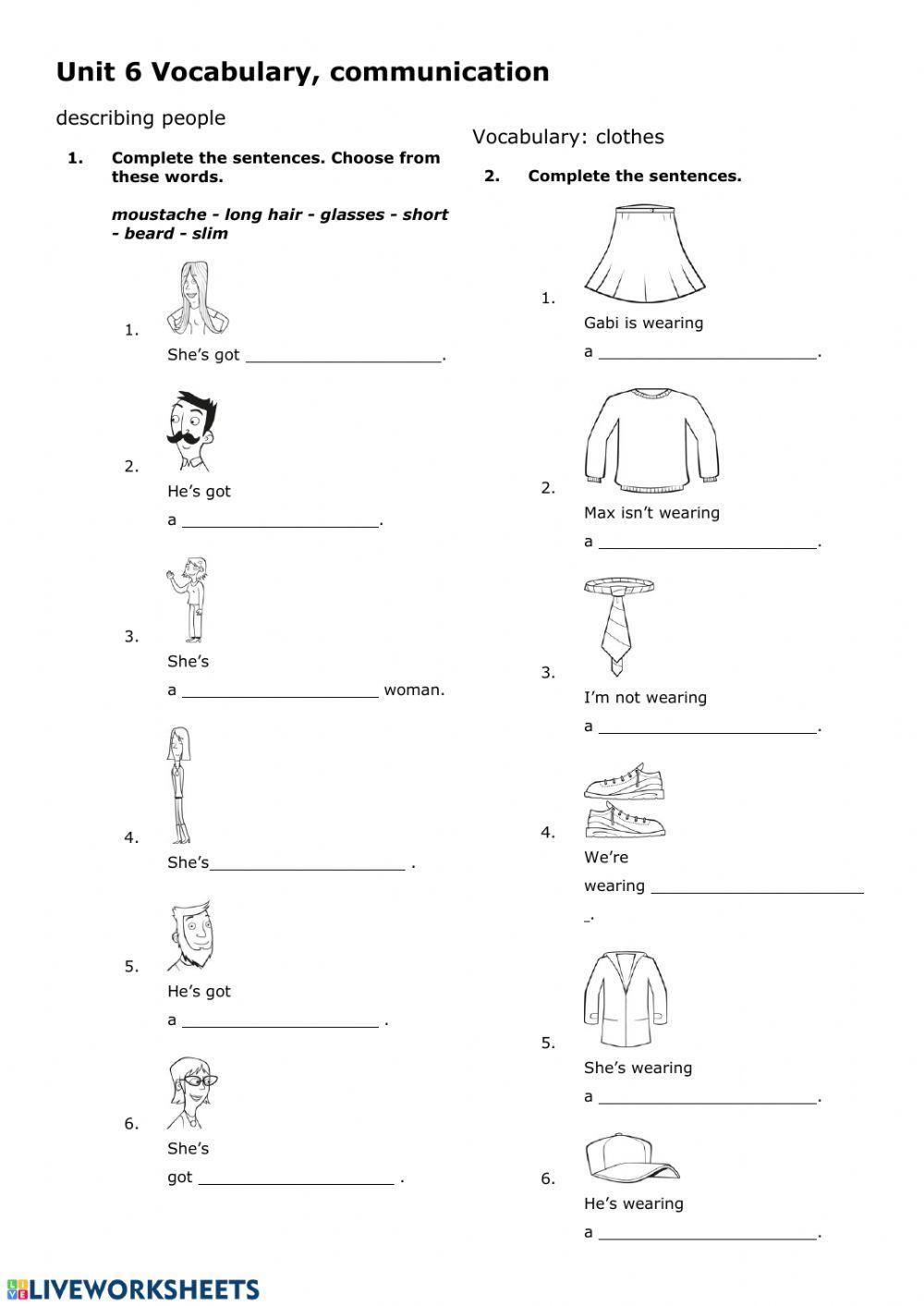 Project 1 unit 6  vocabulary, communication, listening
