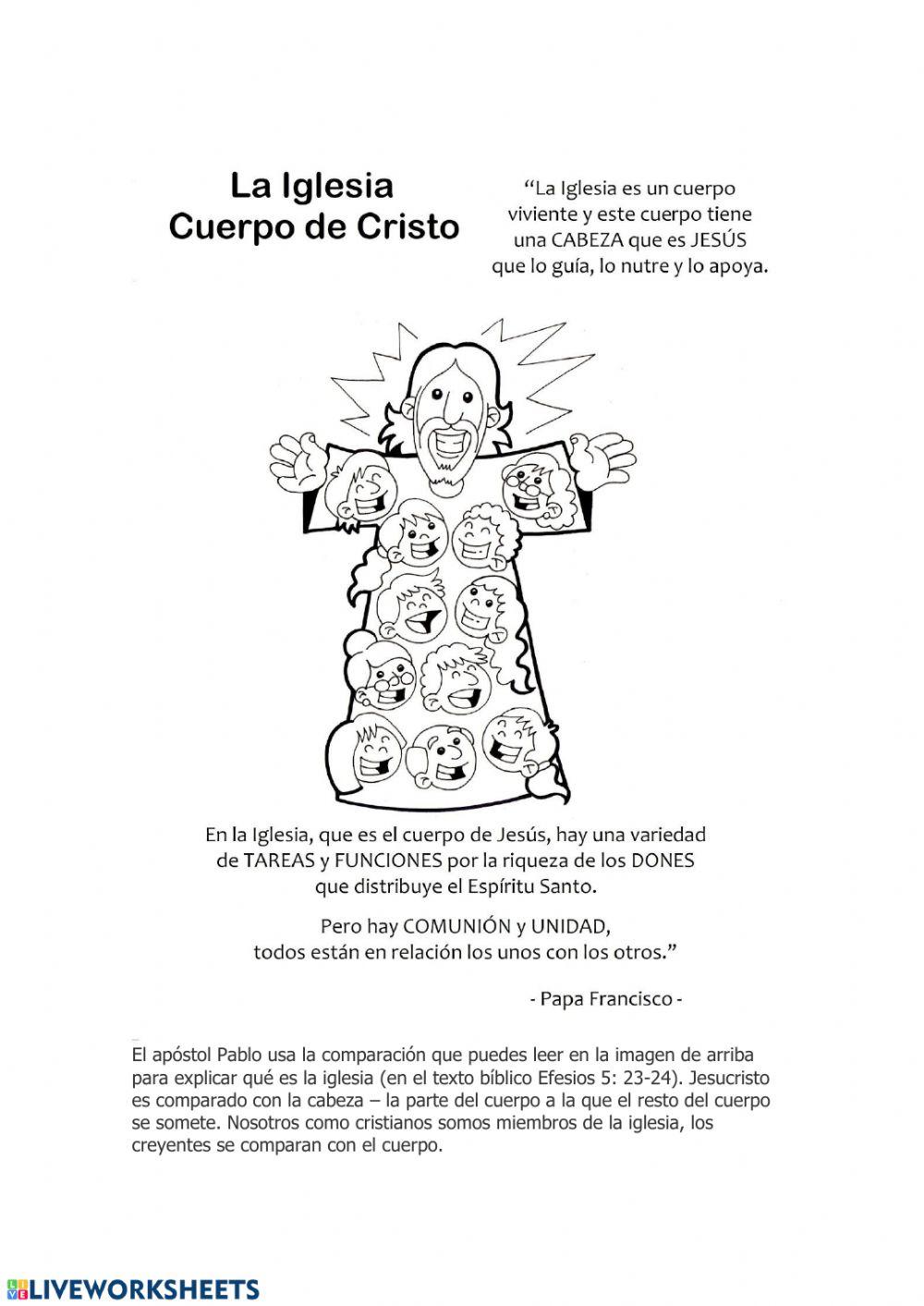 Iglesia, cuerpo de Cristo