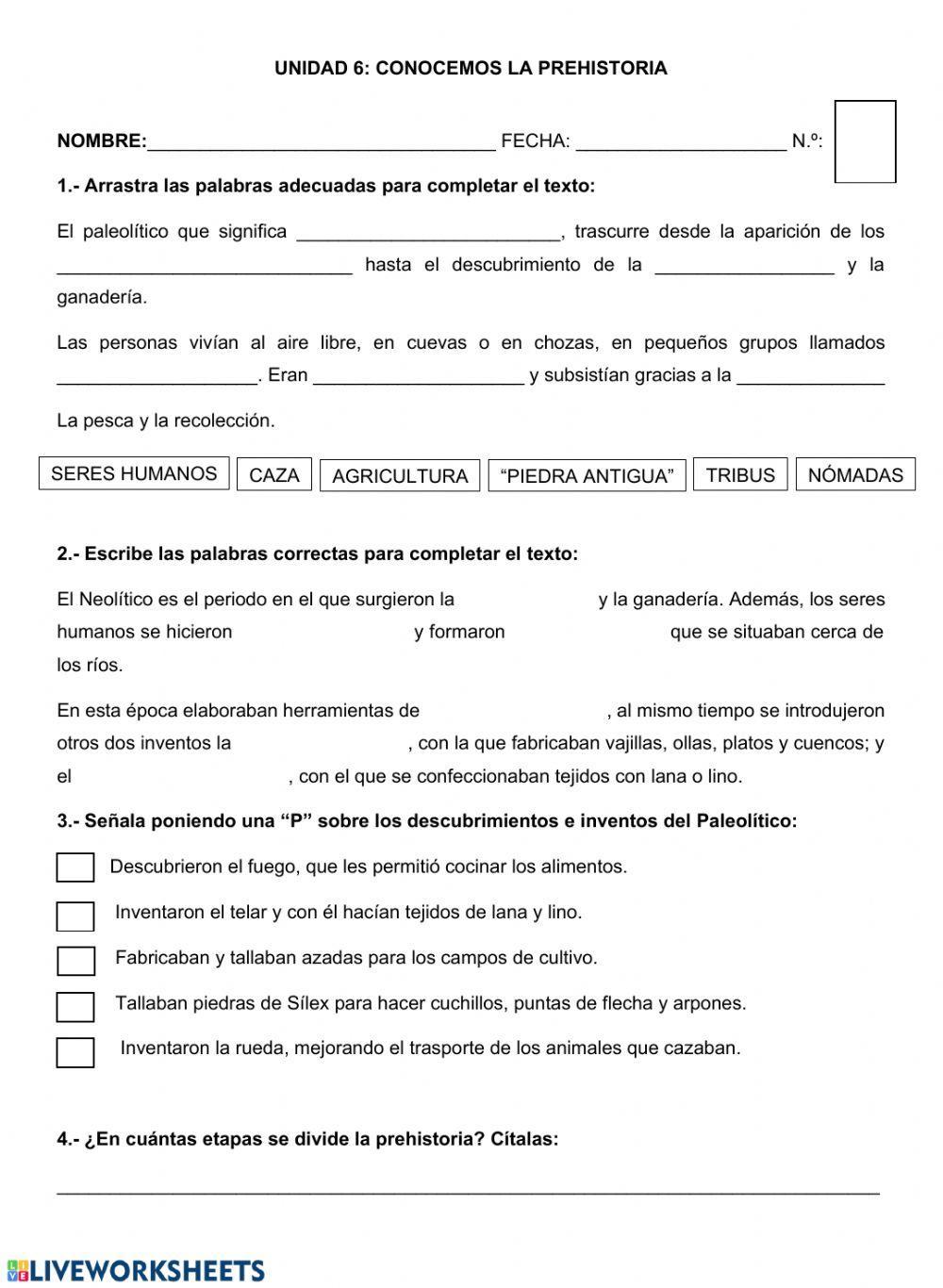 Conocemos la prehistoria