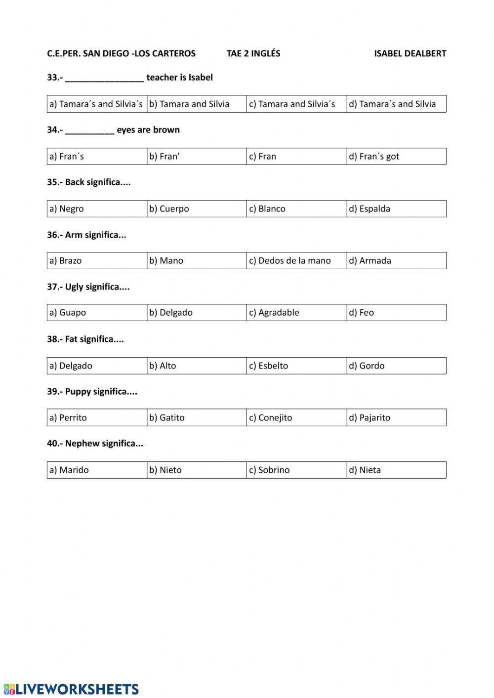 REPASO HAVE GOT, SOME-ANY, THERE IS-ARE, HOW MUCH-MANY