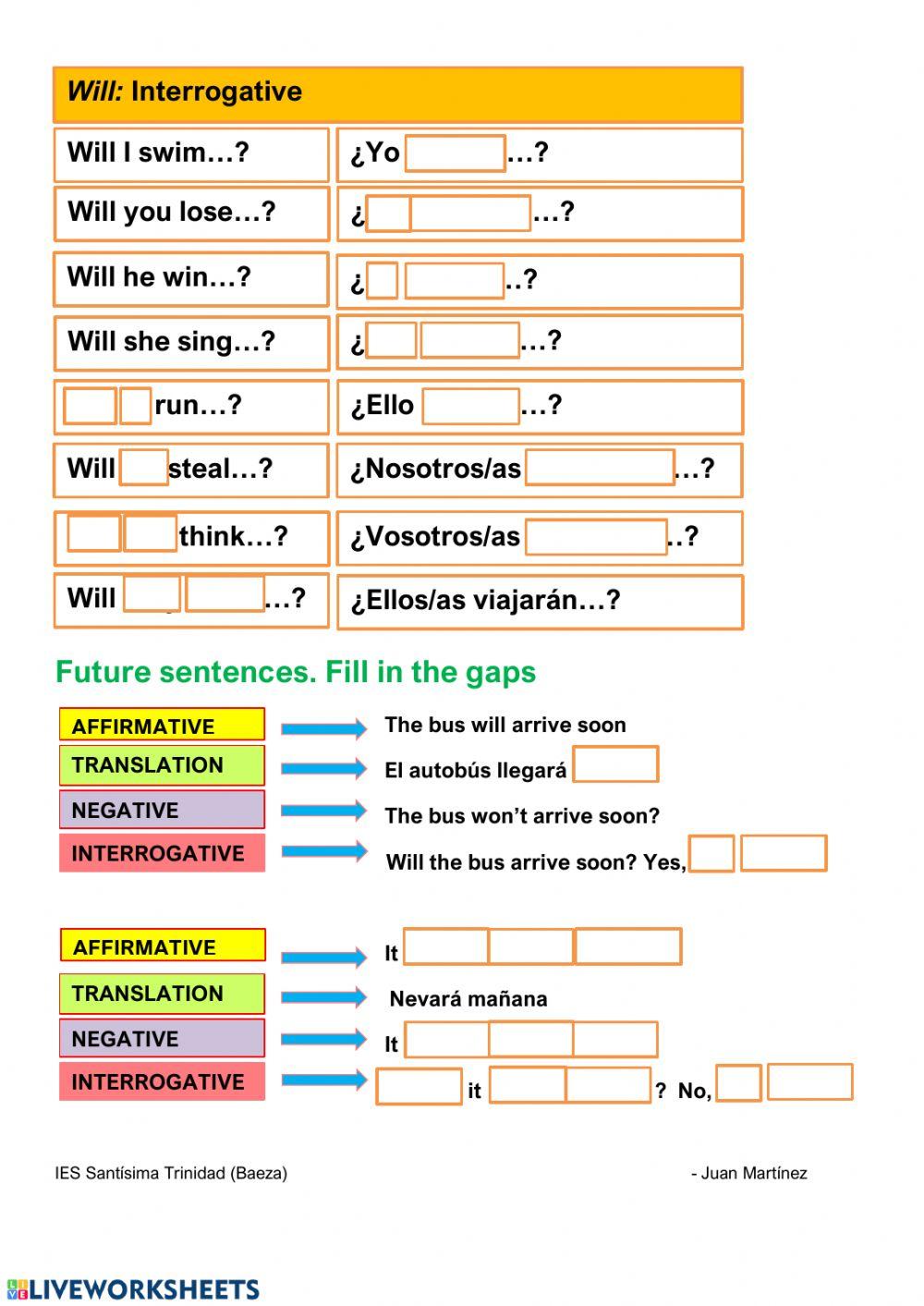Future simple Future simple