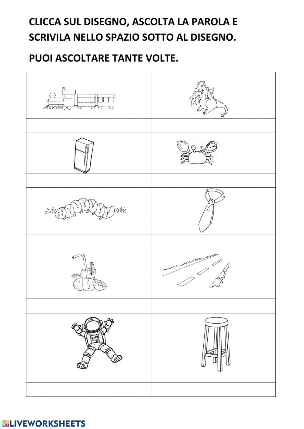 Dettato suoni difficili