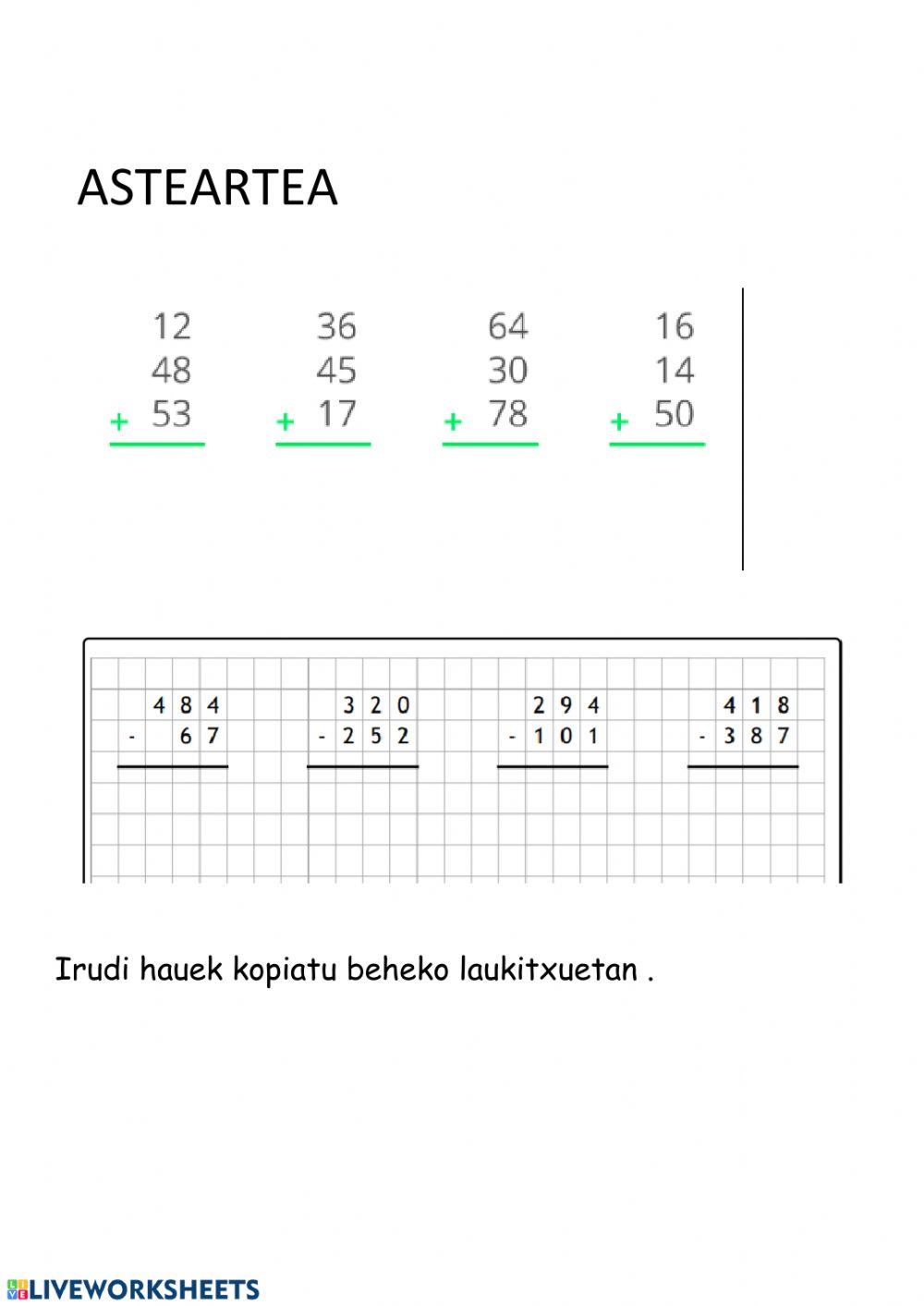MATEMATIKA EMAITZEKIN