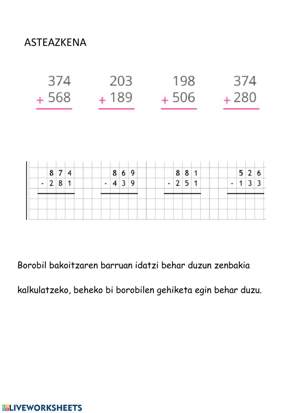 MATEMATIKA EMAITZEKIN