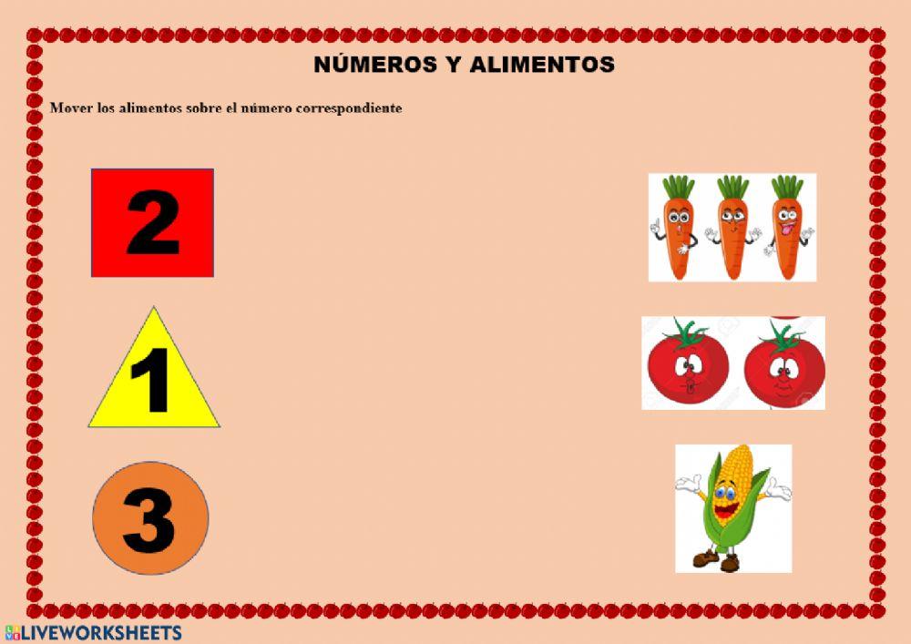 Numeros y alimentos 4