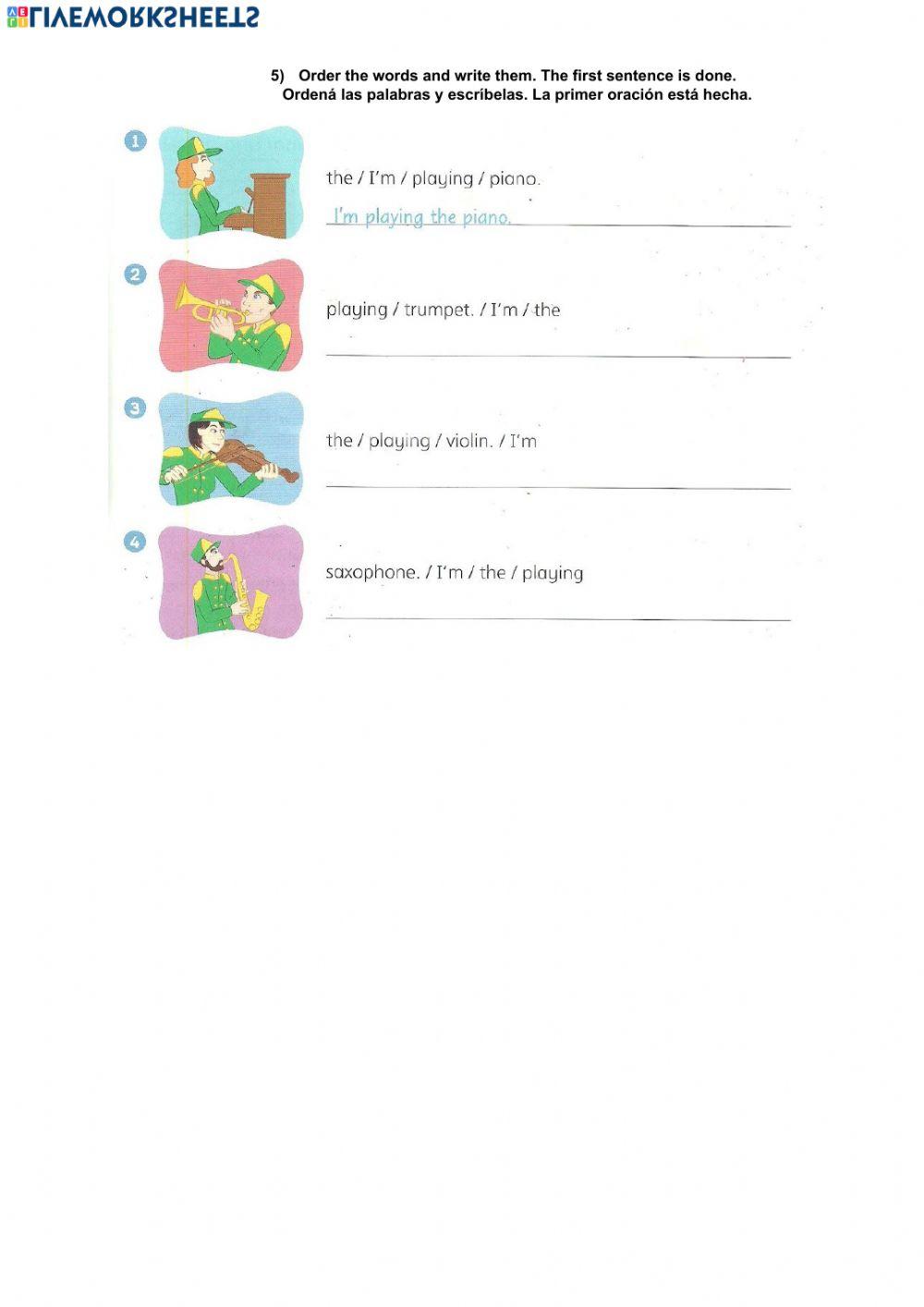 Present Continuos 'What are you doing?'