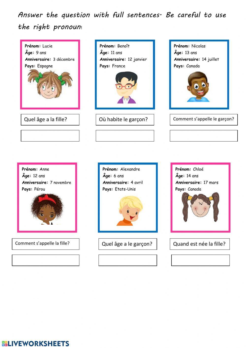 Pronouns-identity-présenter quelqu'un FRANCAIS-French