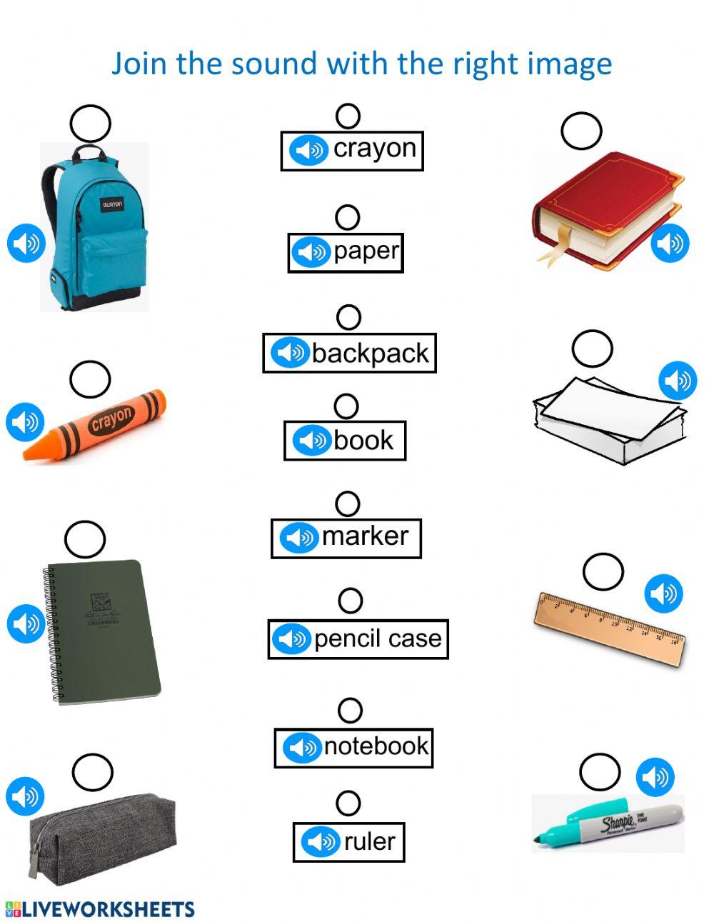 School supplies Pract 1