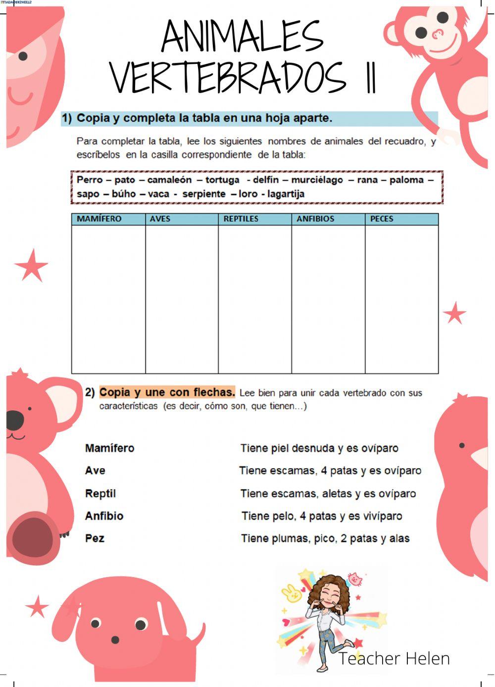 Animales Vertebrados II