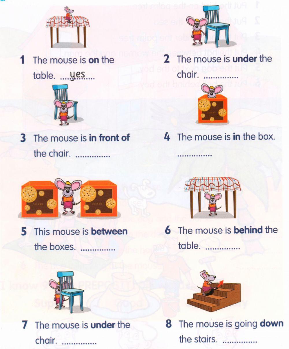 Prepositions of place