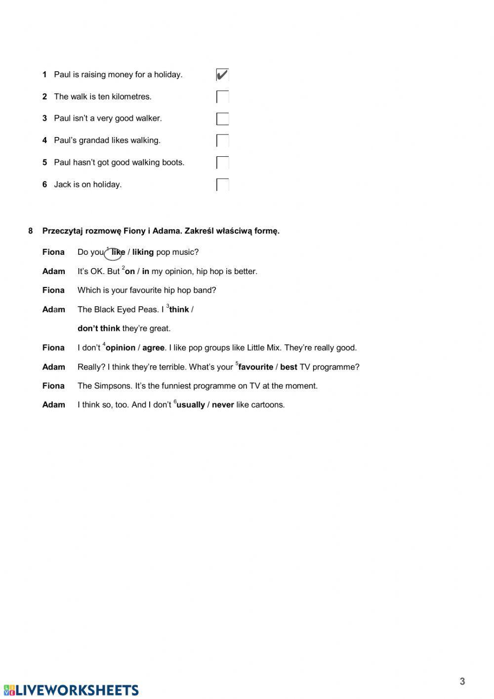 Steps Plus klasa 5 unit 5 test