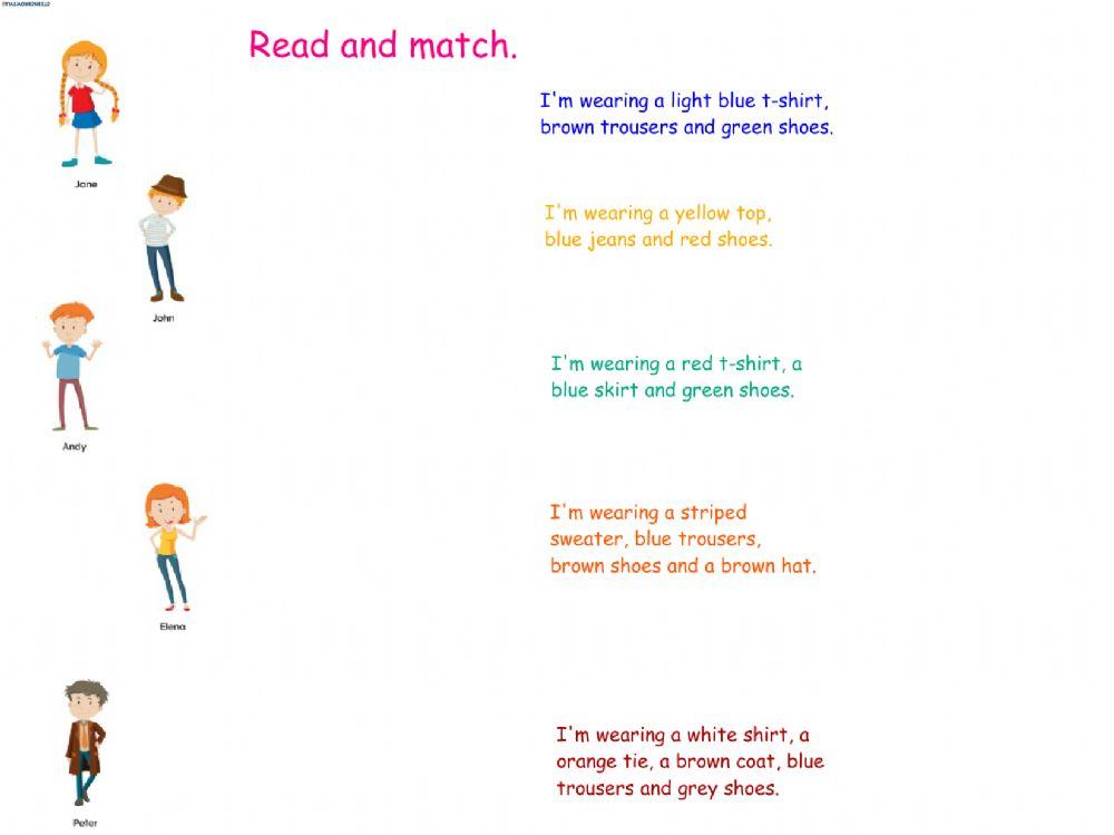 Read and match