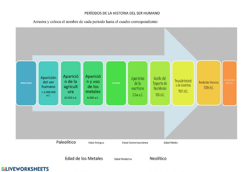 Línea temporal historia de la humanidad 102805