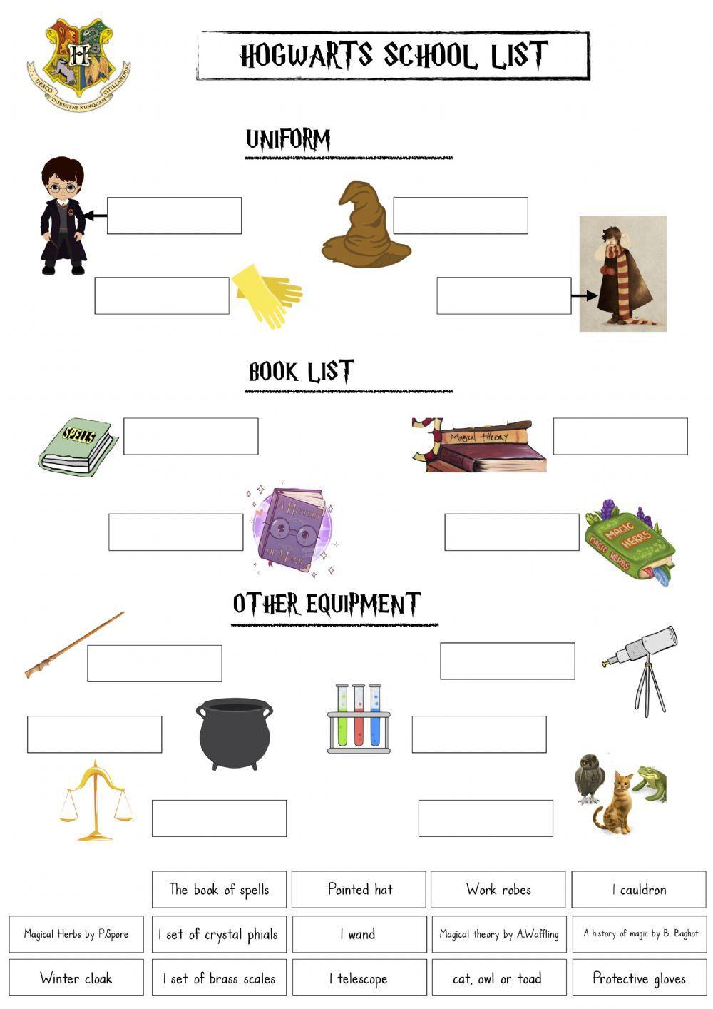 hp-school-supplies-worksheet-live-worksheets