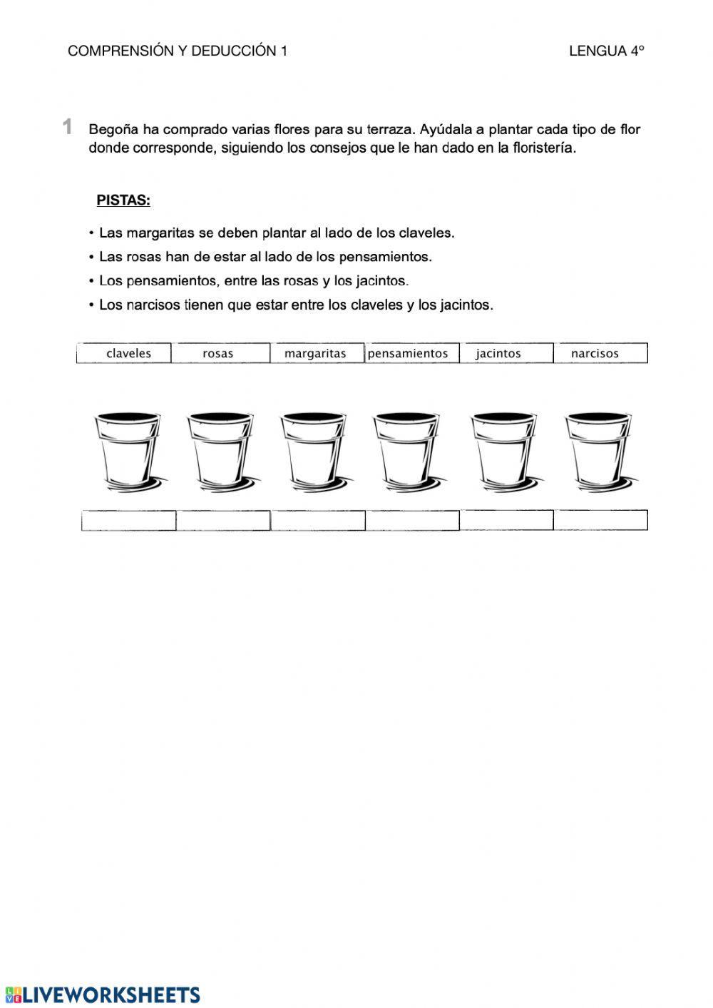 Comprensión y deducción 1