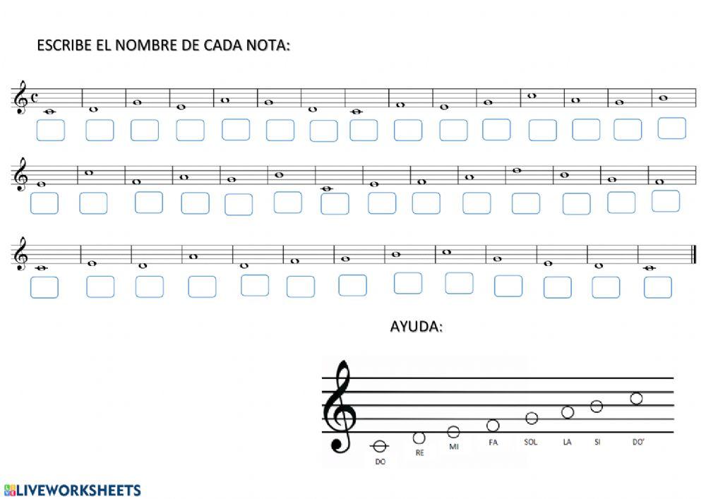 Nombres de notas