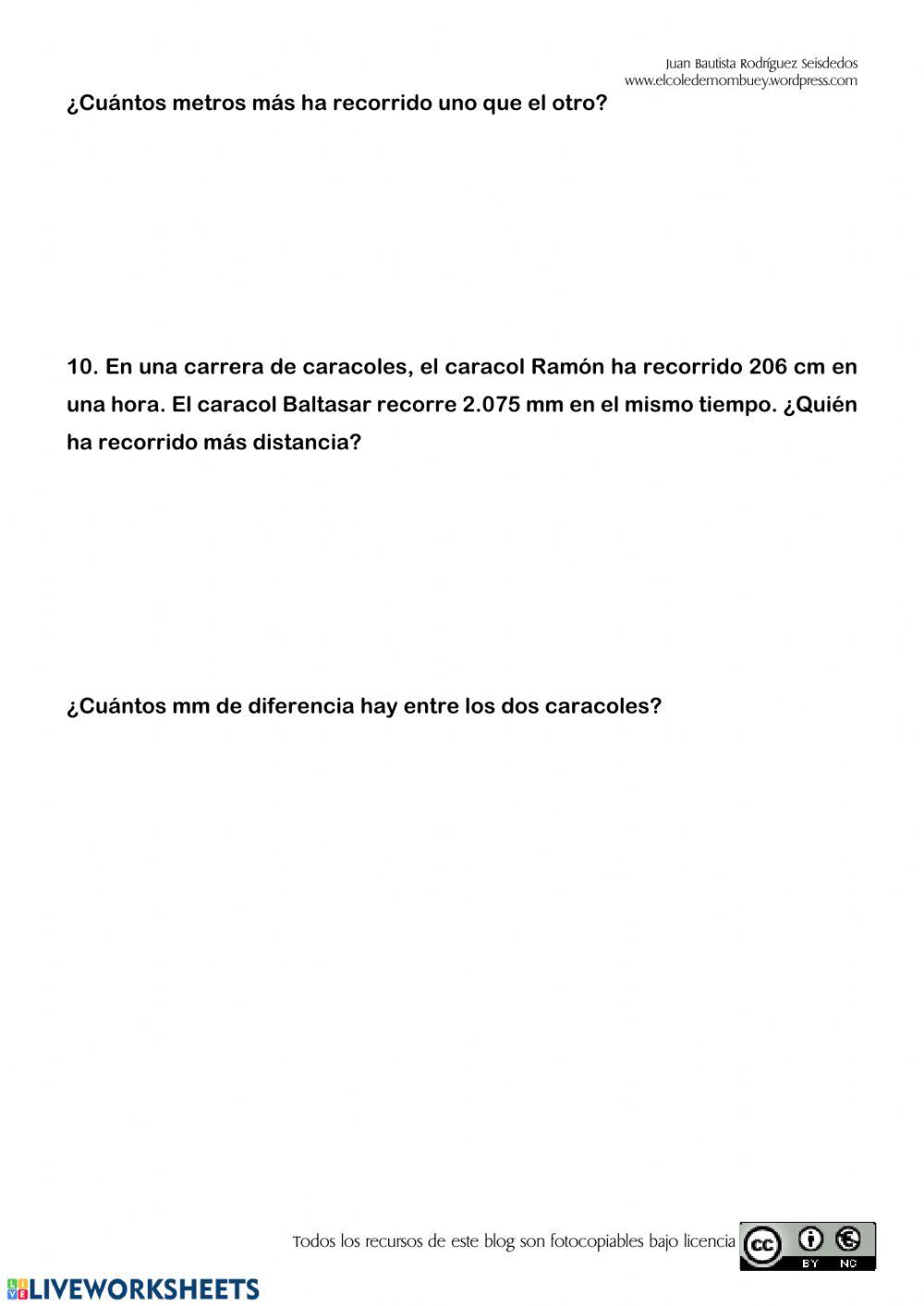 Control de matemáticas U.9 4º