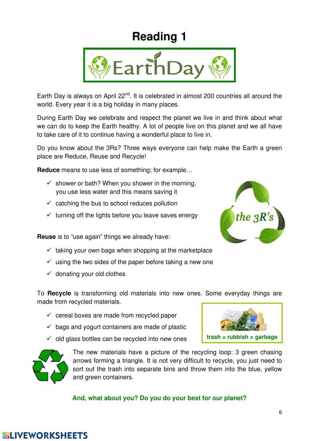 Earth Day Reading