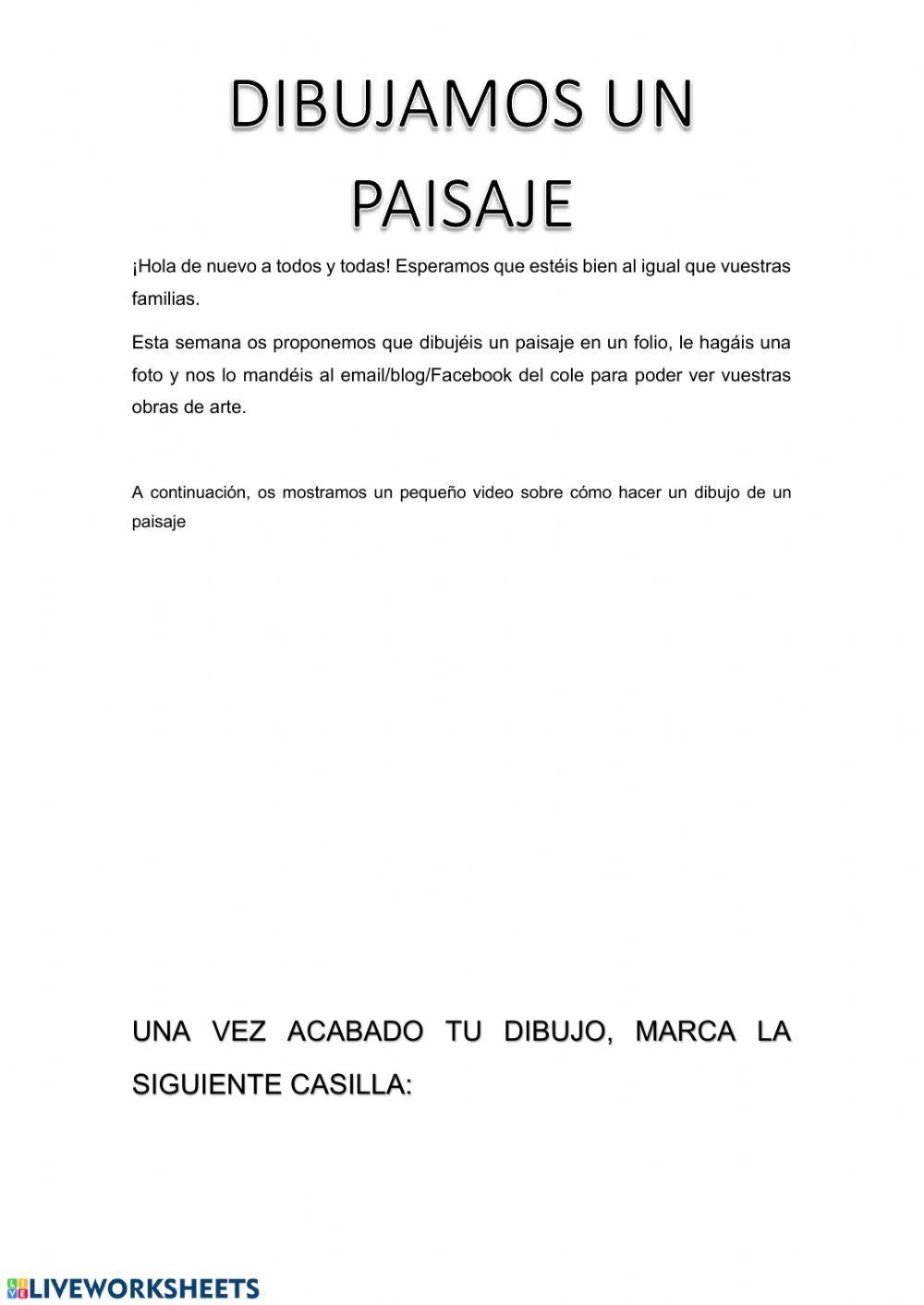 Cómo dibujar un paisaje