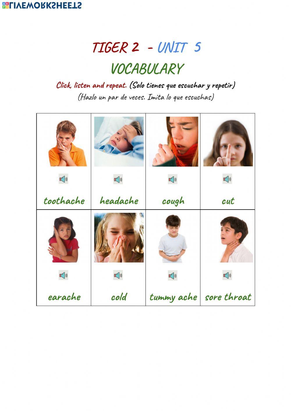 Tiger 2 Unit 5 Vocabulary Listening