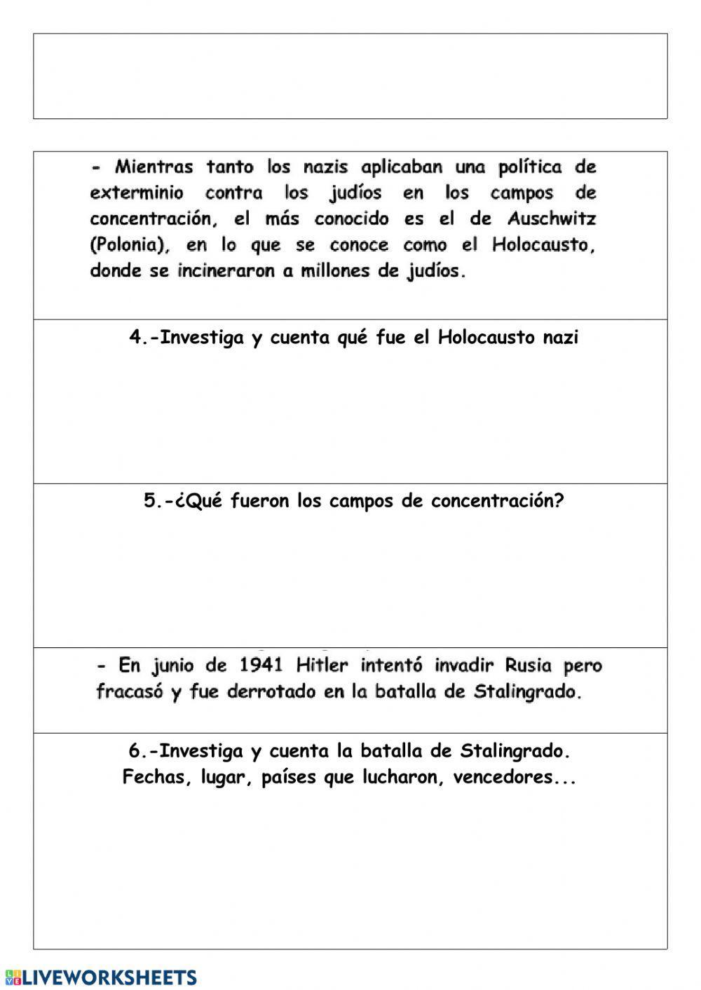 Adaptación II Guerra mundial