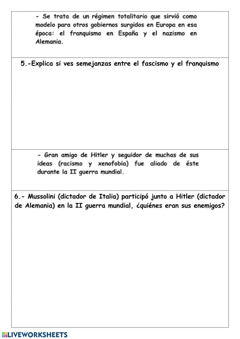Actividad El fascismo adaptada