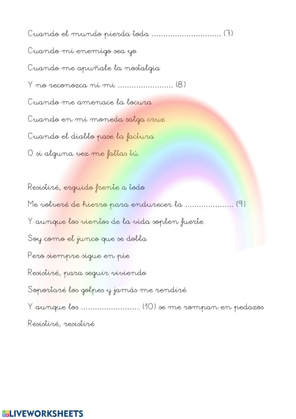 Resistiré rellenar huecos