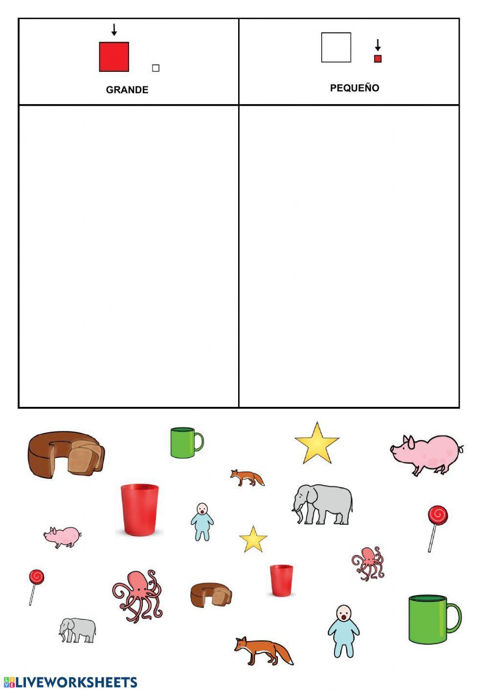 Clasificación por tamaños