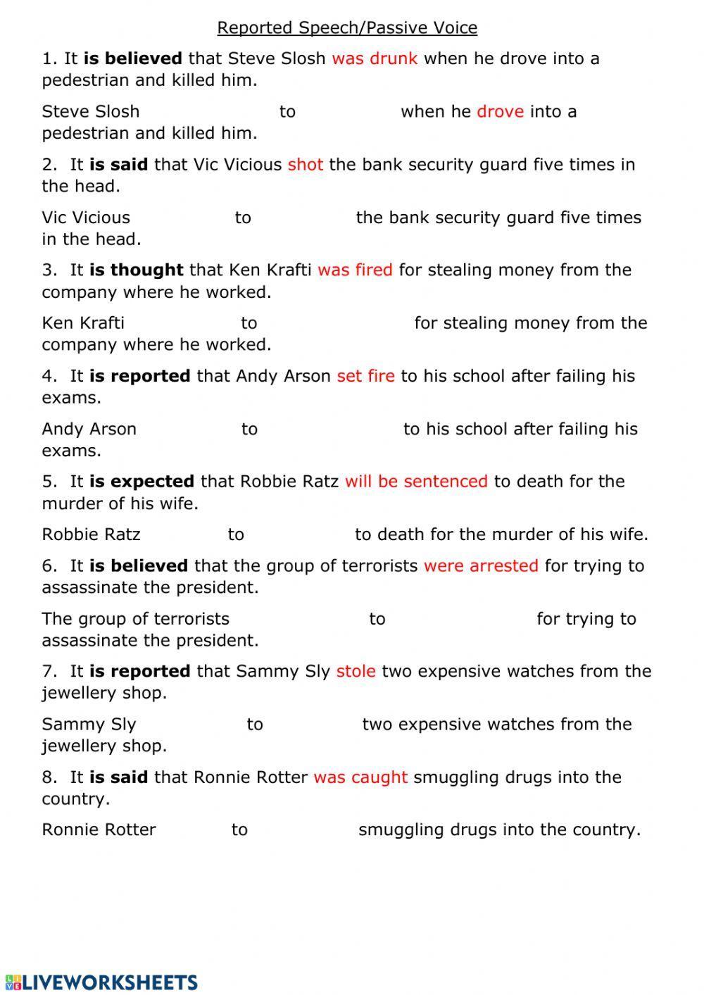 Passive and Active Voice