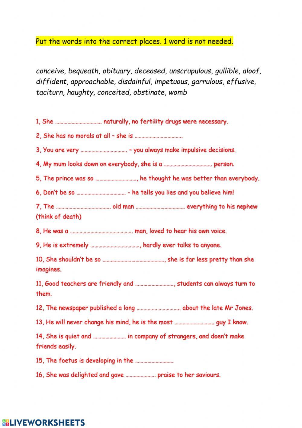 Fill up, fill out or fill in? · English grammar exercise (advanced level)