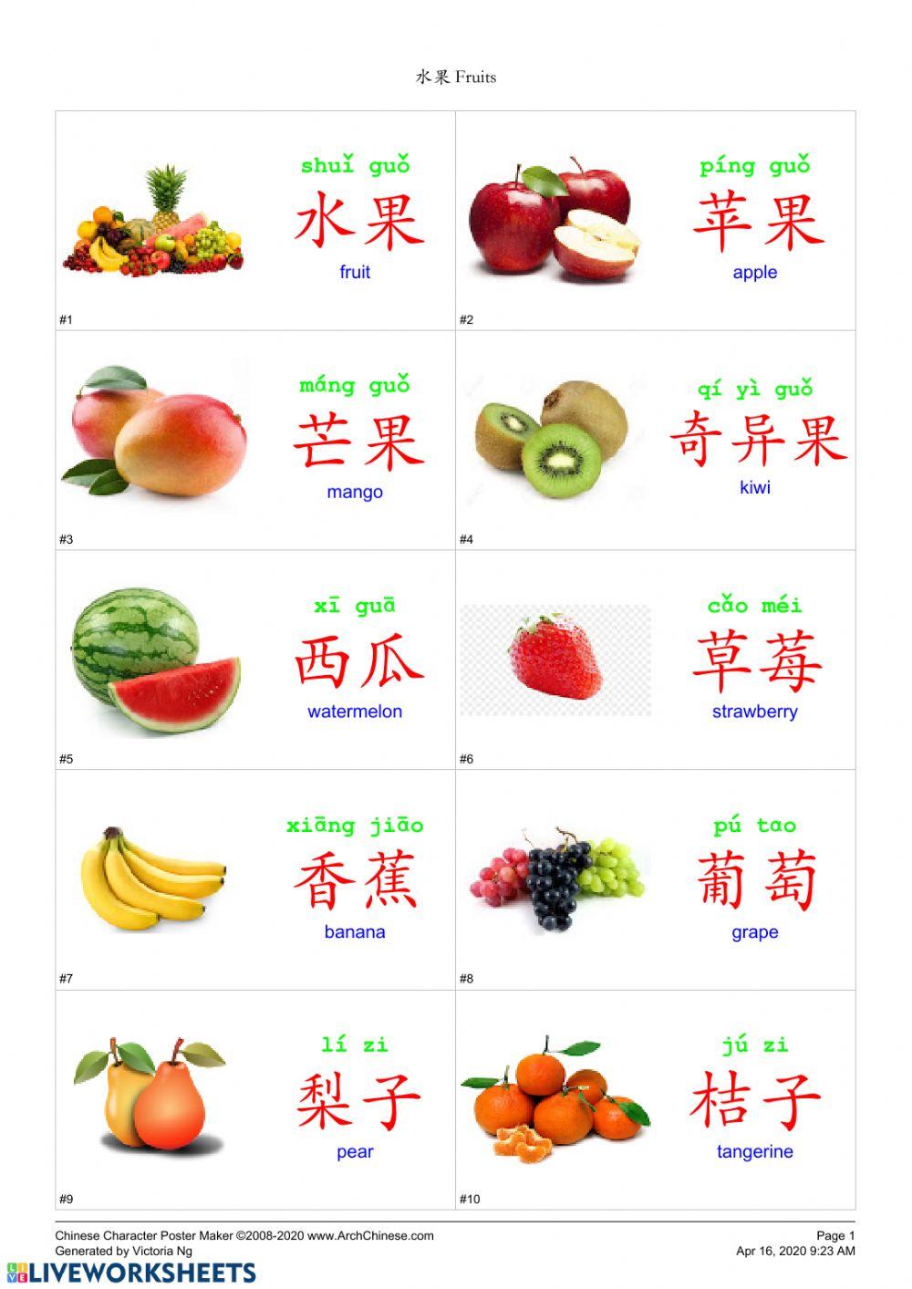 水果 Fruits