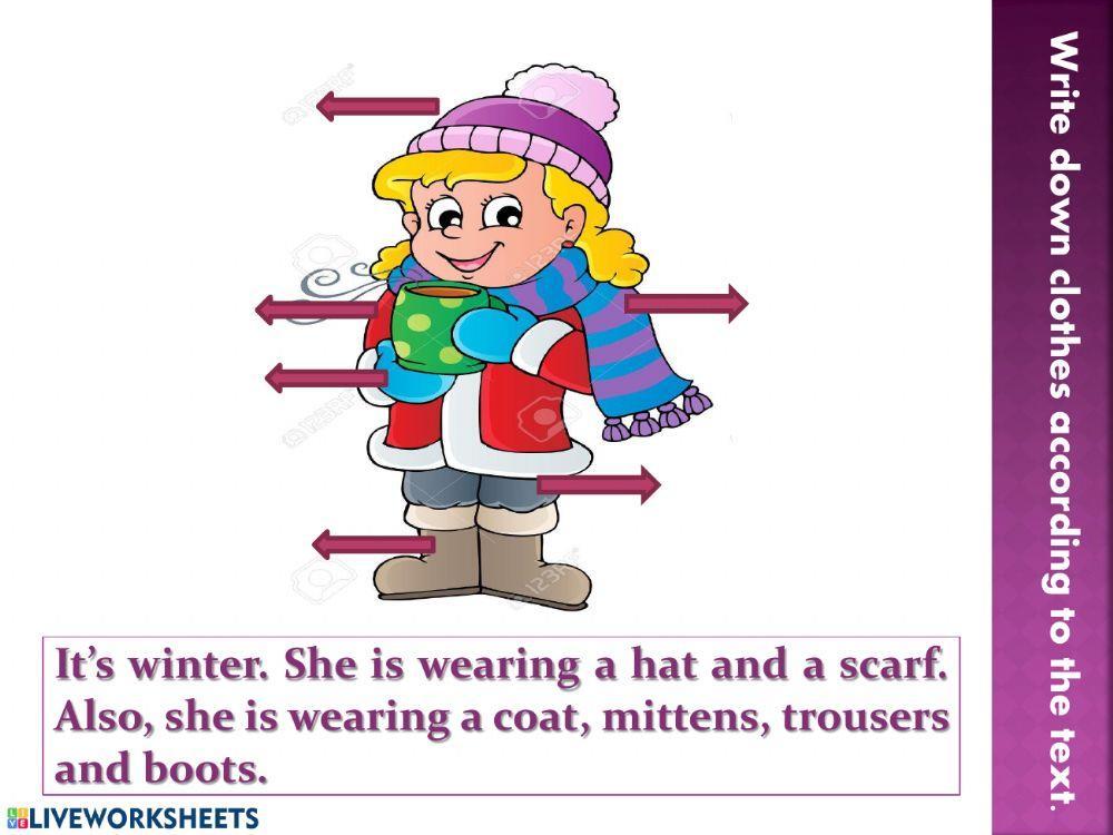 Seasons and Clothes.