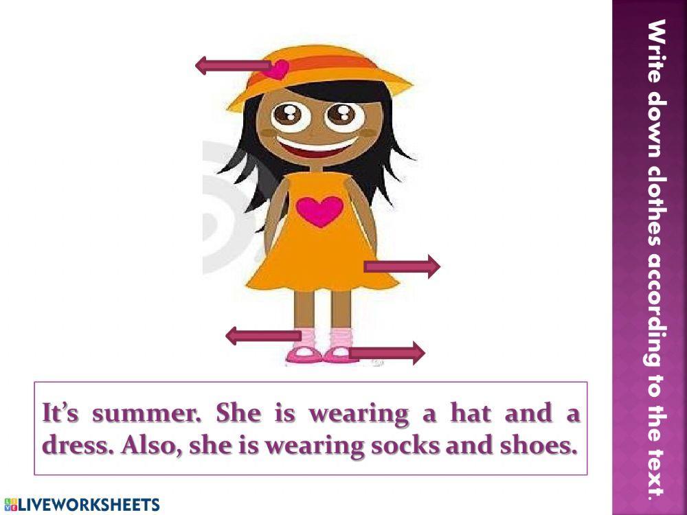 Seasons and Clothes.