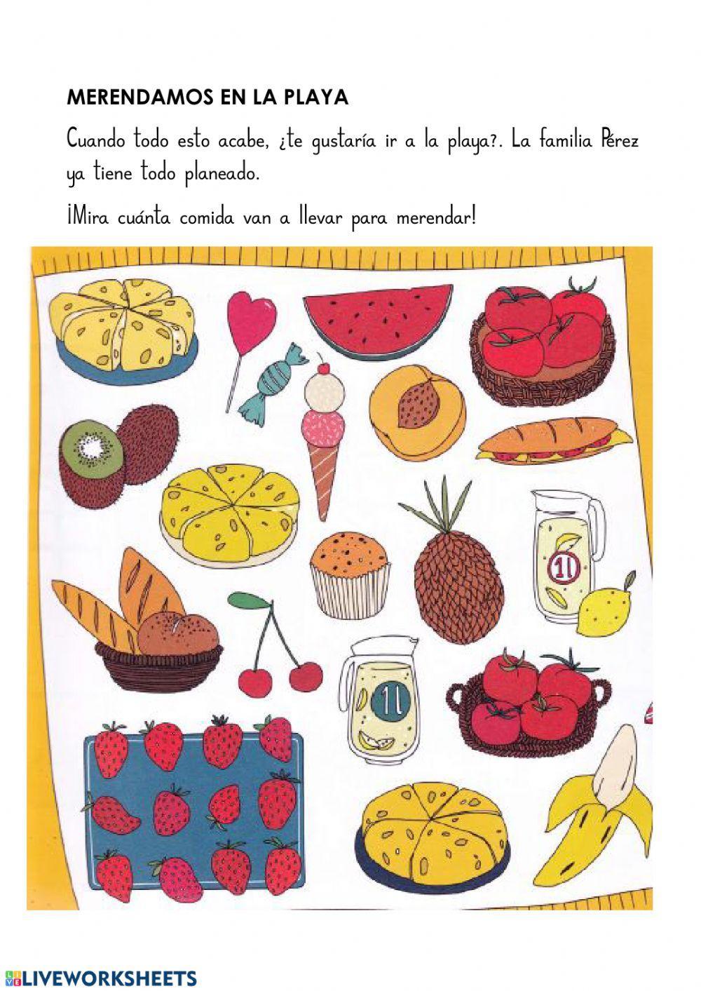 Merendamos en la playa