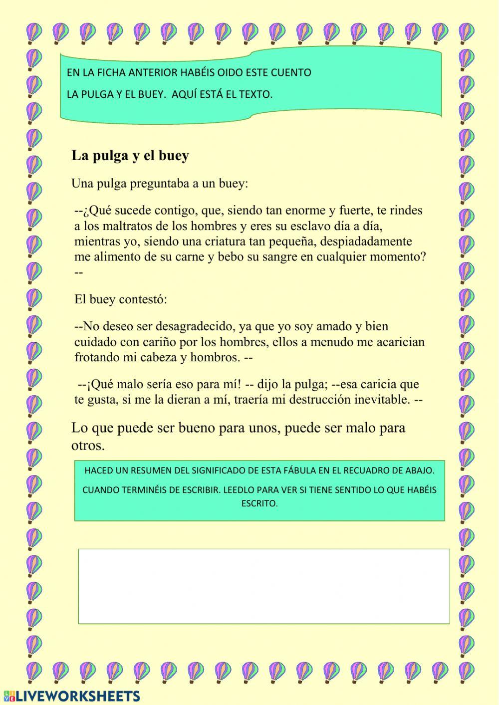 Resumen de un cuento