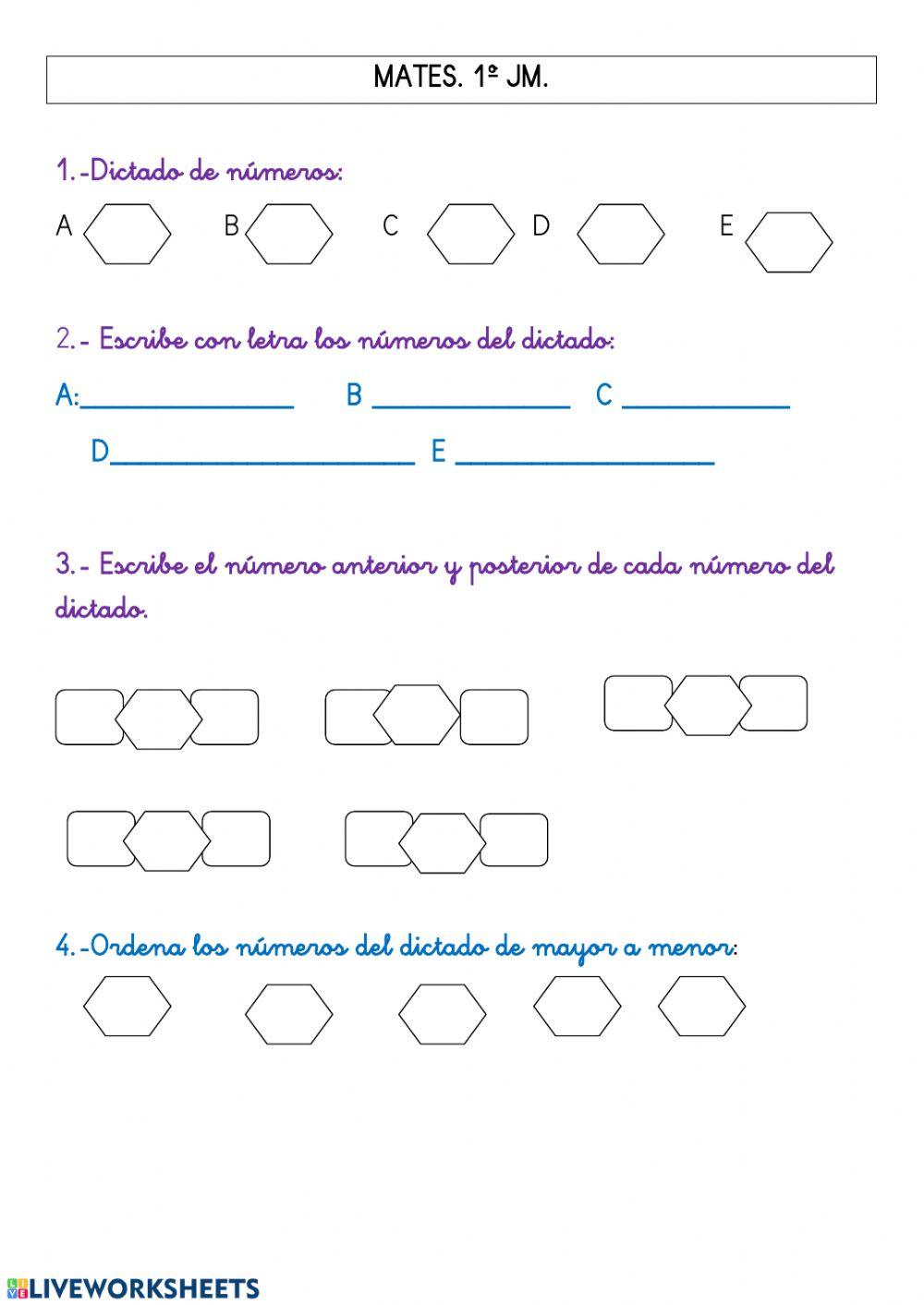 Matemáticas 1º ep
