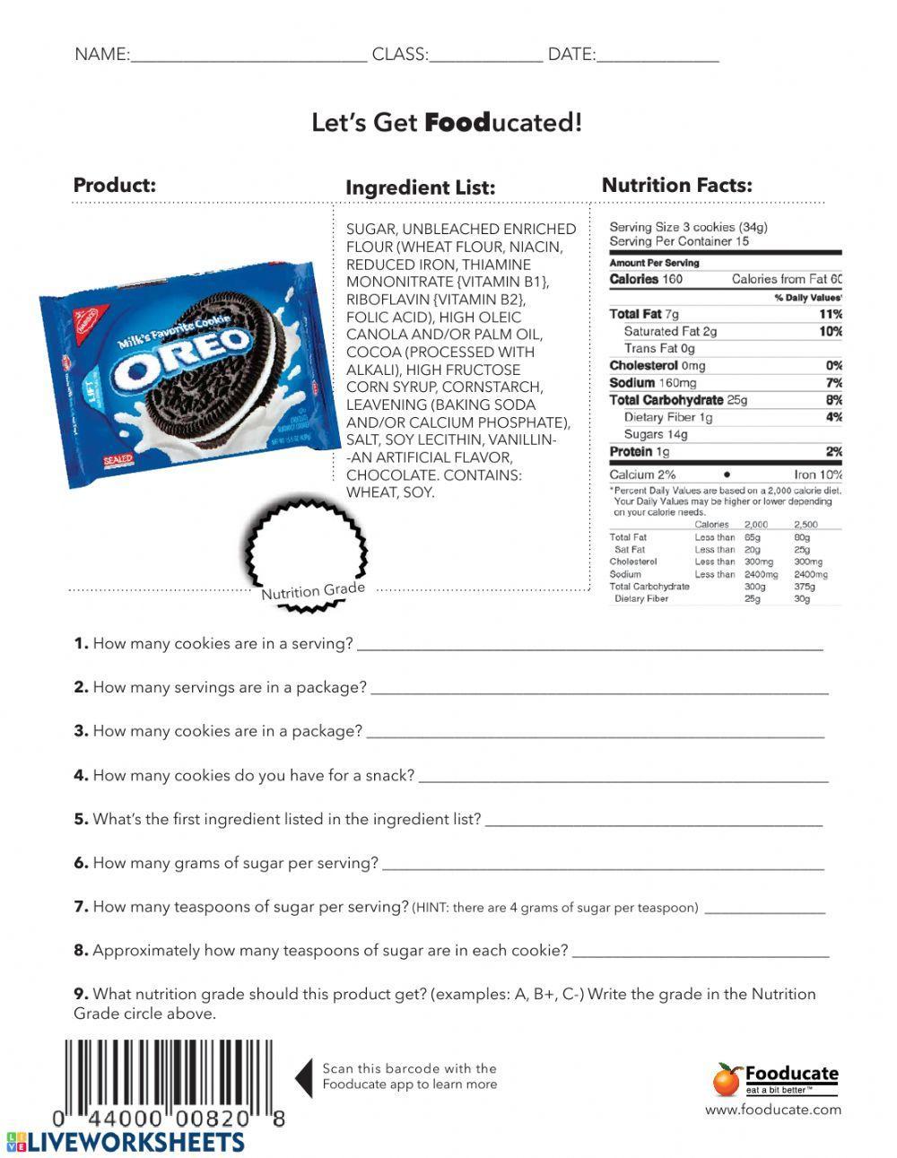 Let's Get Fooducated - Oreos