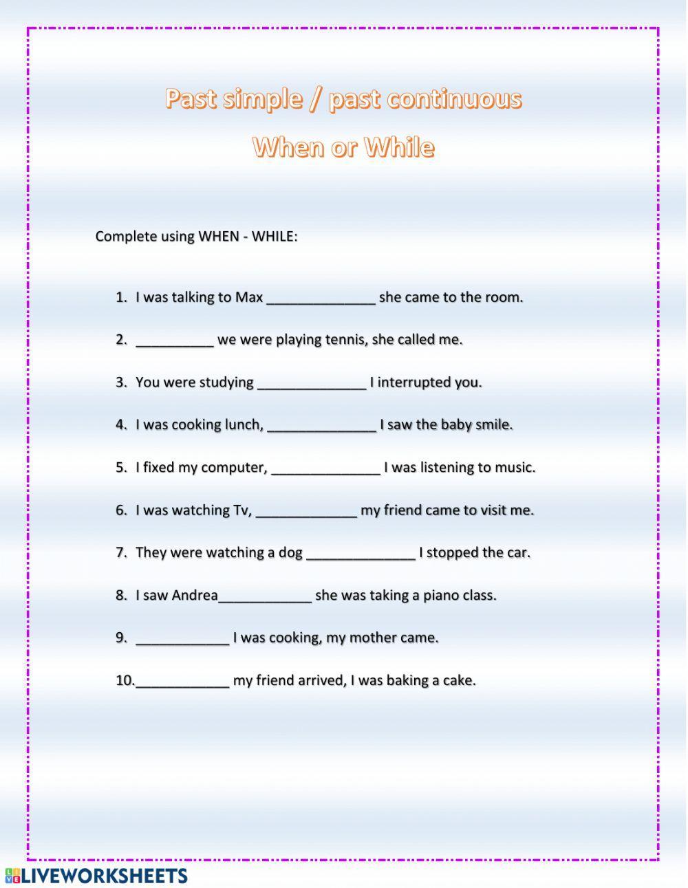 Worksheet Unit If And When Worksheet Live Worksheets 41% OFF Worksheet Unit If And When Worksheet Live Worksheets 41% OFF