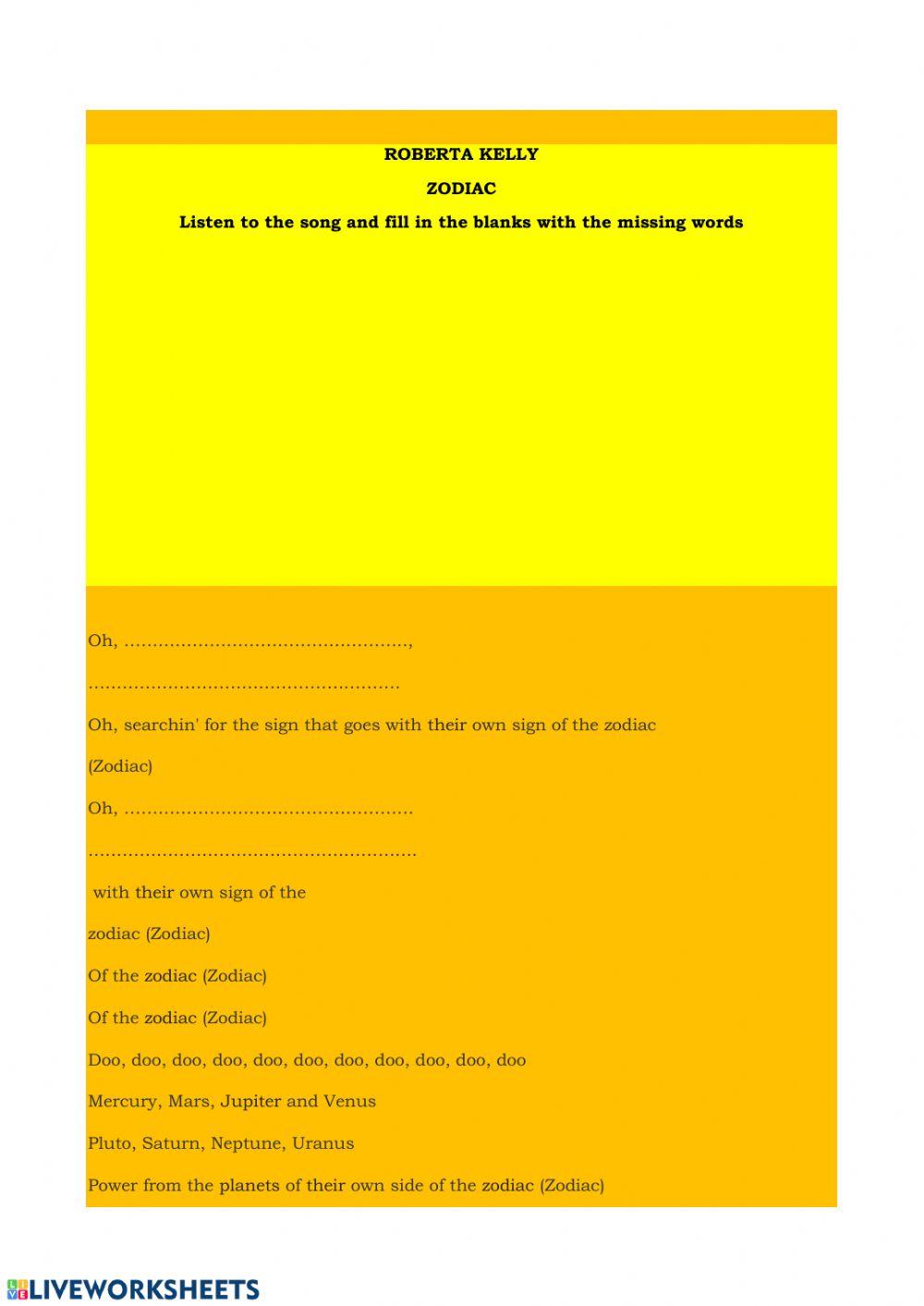 Zodiac by Roberta Kelly