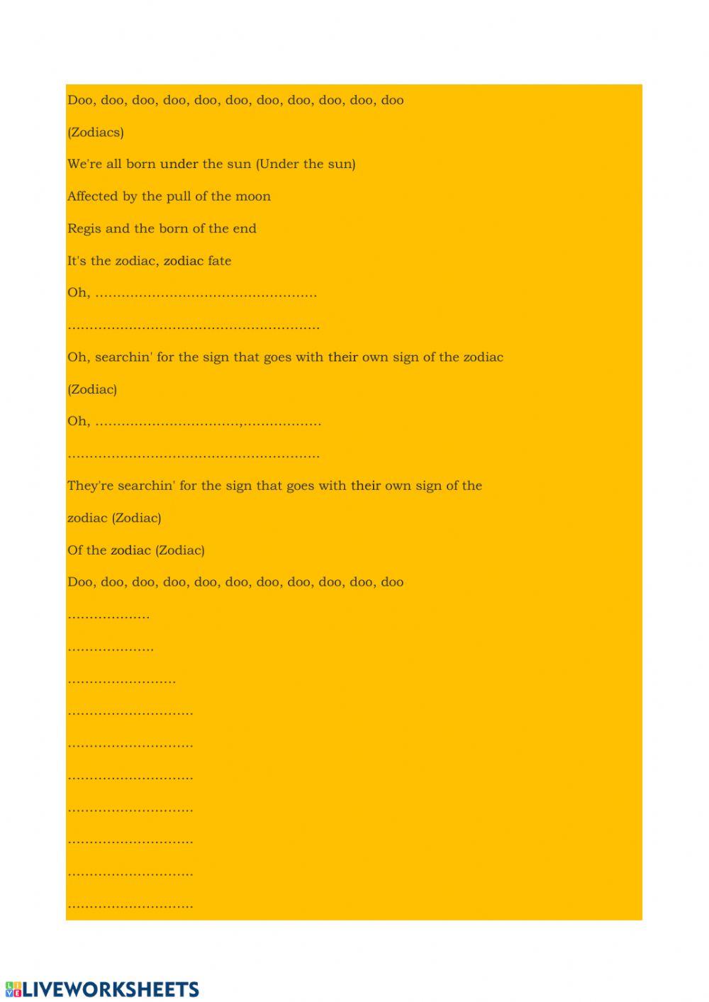 Zodiac by Roberta Kelly