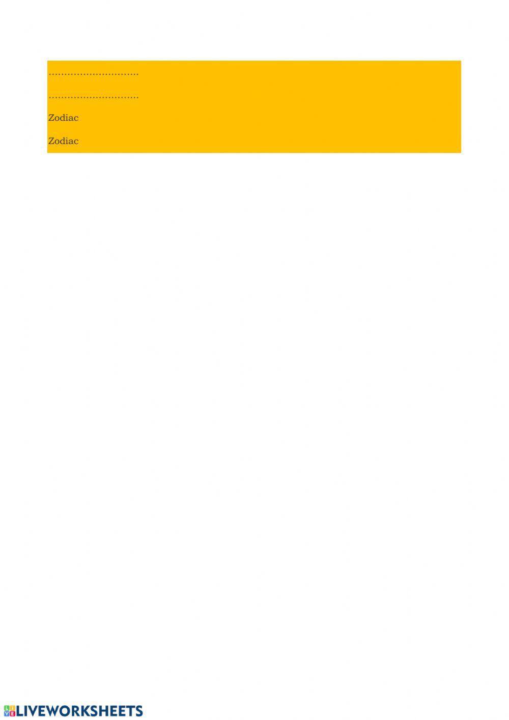 Zodiac by Roberta Kelly