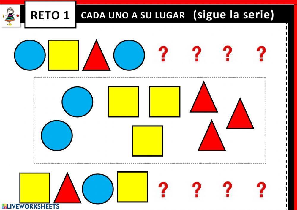 Cada uno a su lugar RETO 1