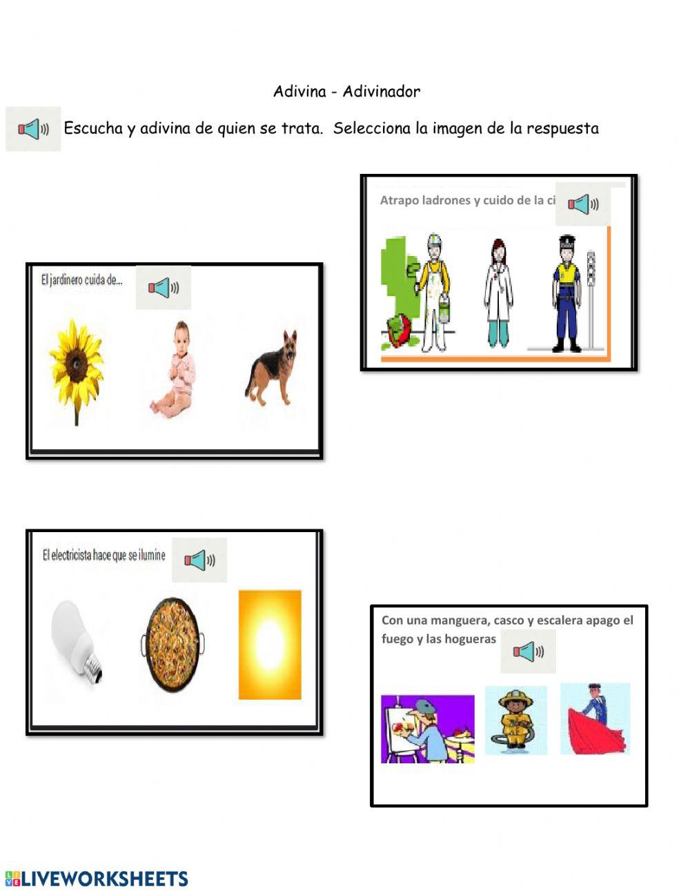 Ocupaciones y profesiones