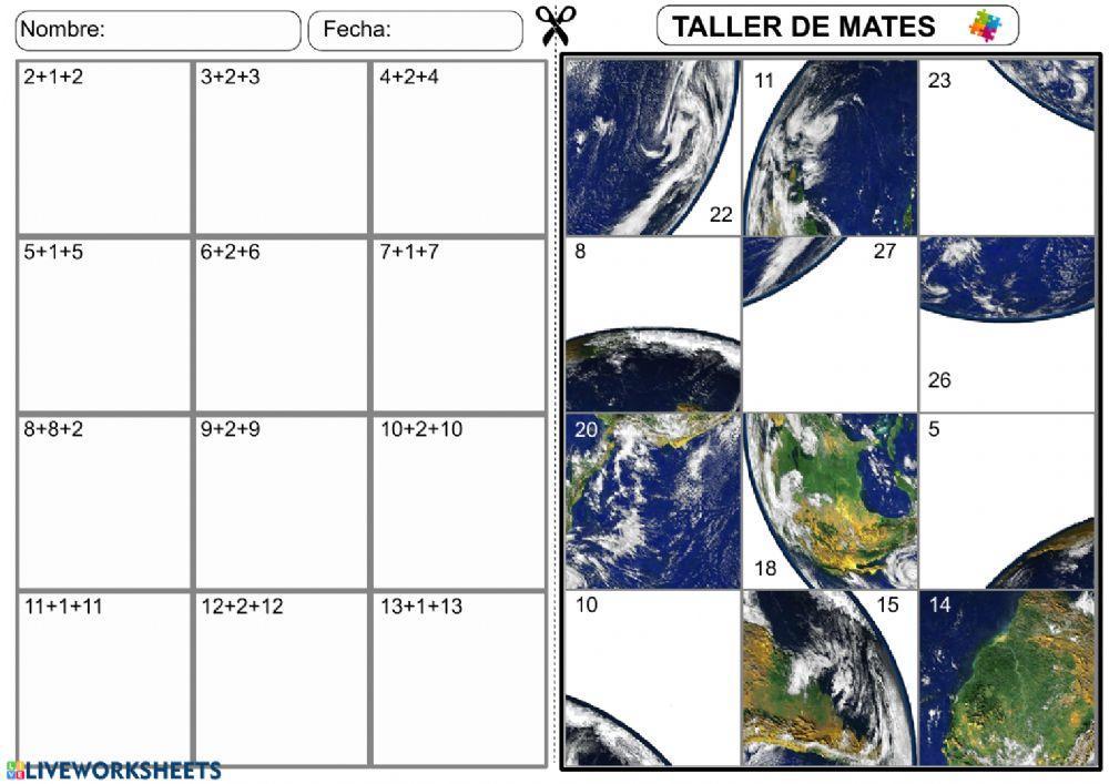 OAOA Puzzle La tierra Dobles más algo
