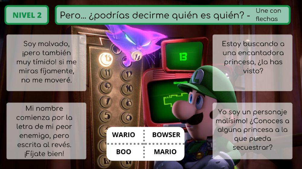 Jugamos con Luigi - comprensión lectora básica